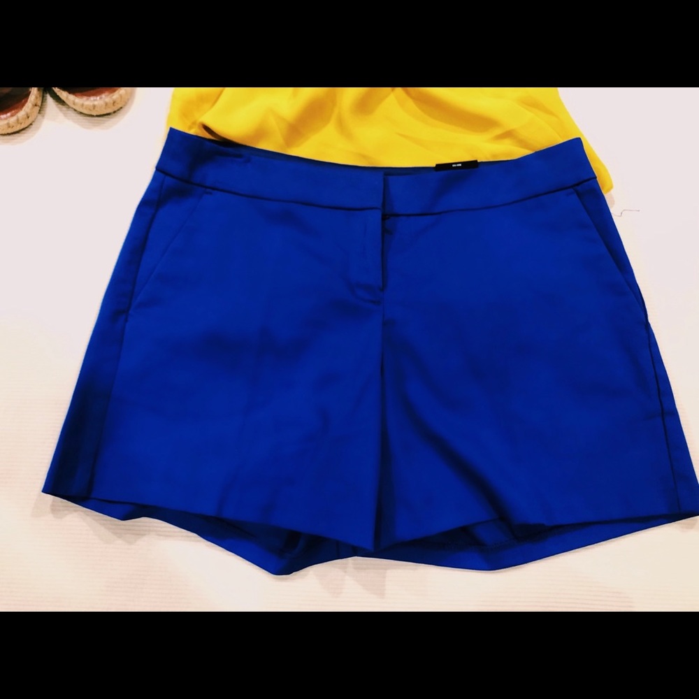 blue shorts